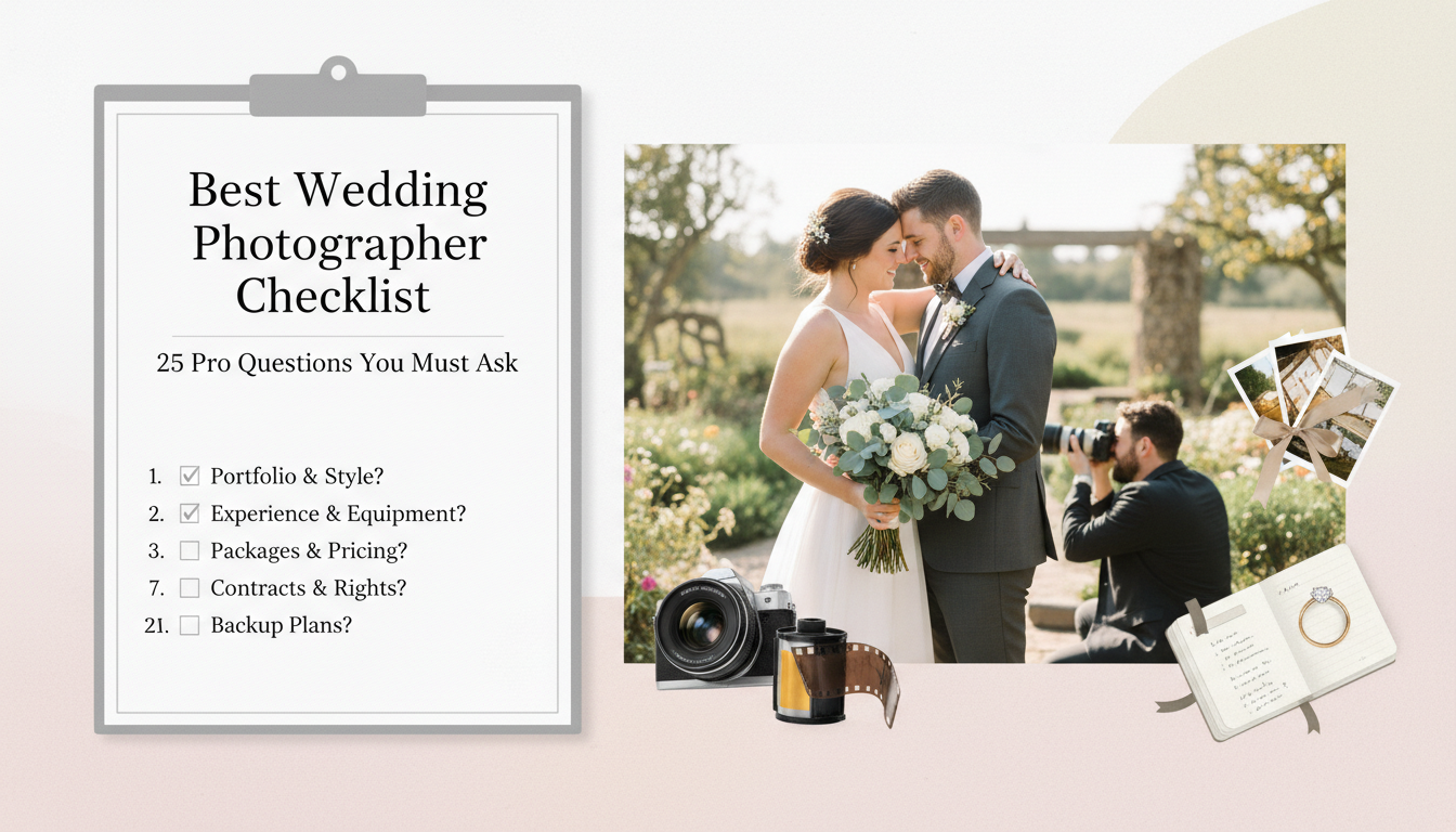 Best Wedding Photographer Checklist: 25 Pro Questions You Must Ask