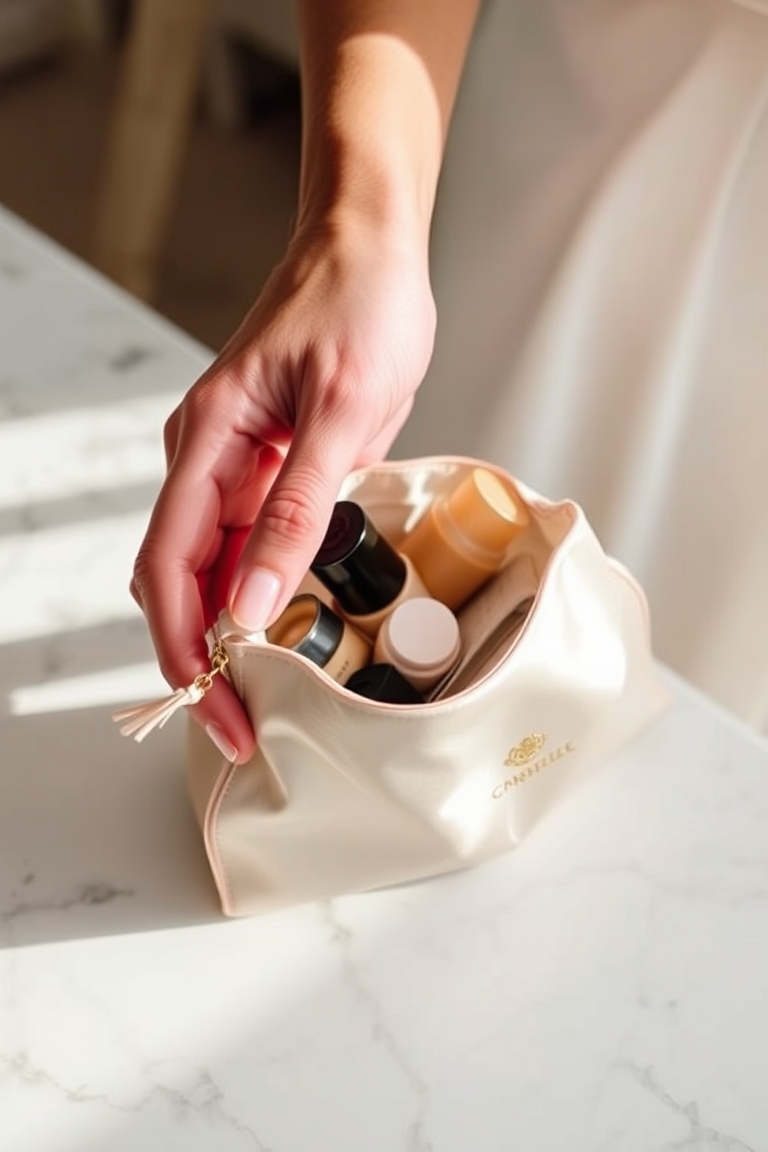 Bride emergency kit with essential touch‑up items