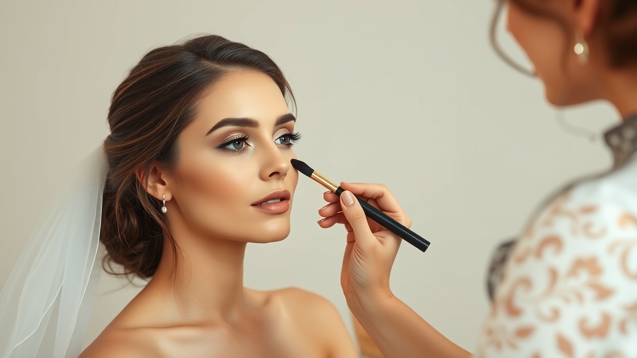 wedding beauty schedule during bridal prep