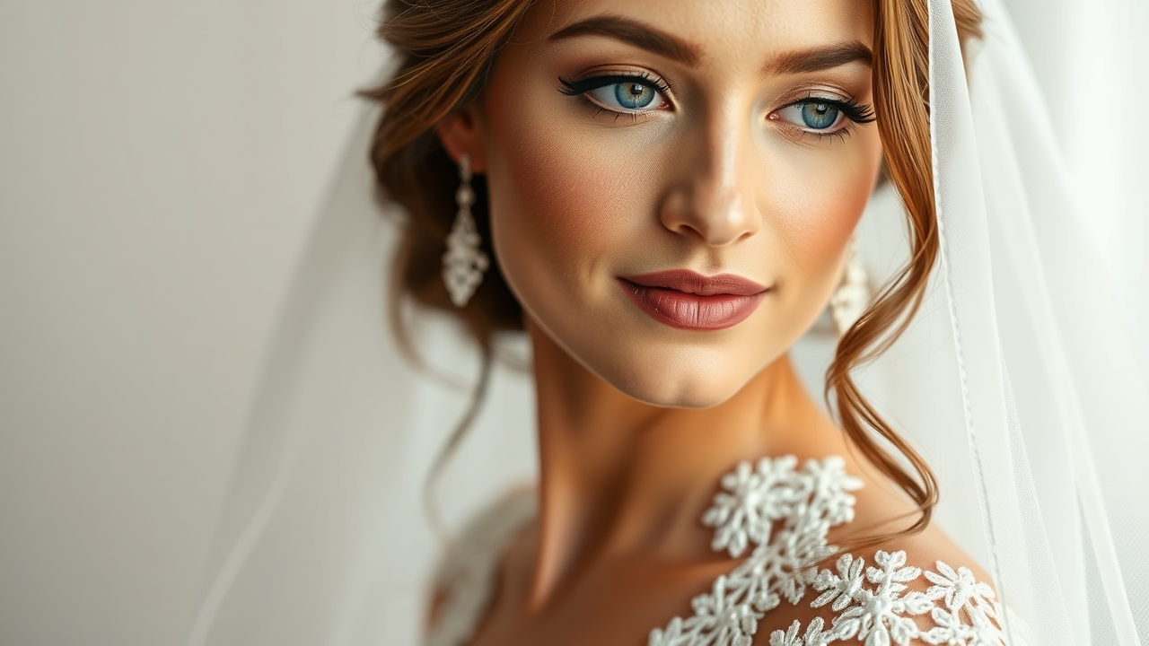 Sensitive skin bride applying gentle cleanser