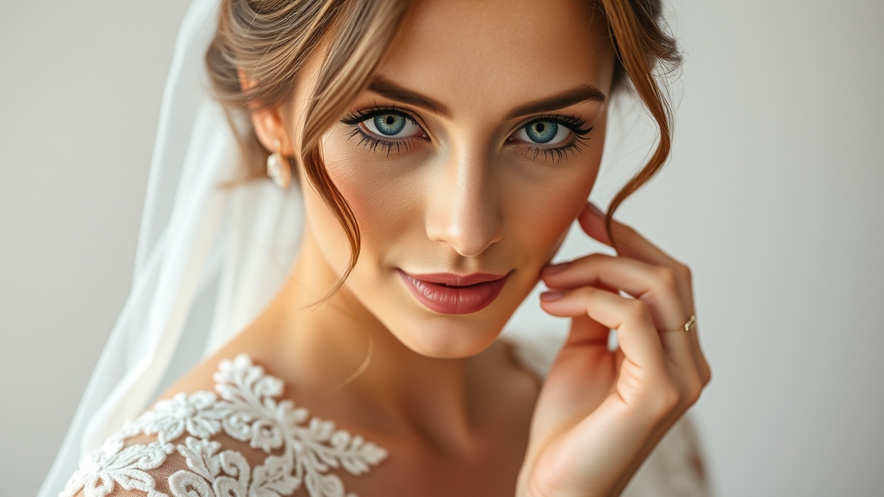 A bride selecting skin friendly foods wedding ingredients