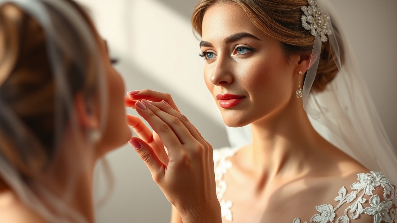 sweatproof bridal makeup step