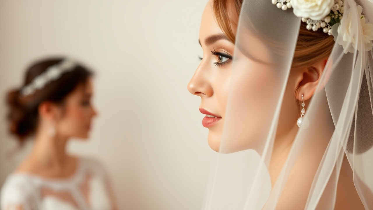 Sensitive skin bride applying gentle cleanser