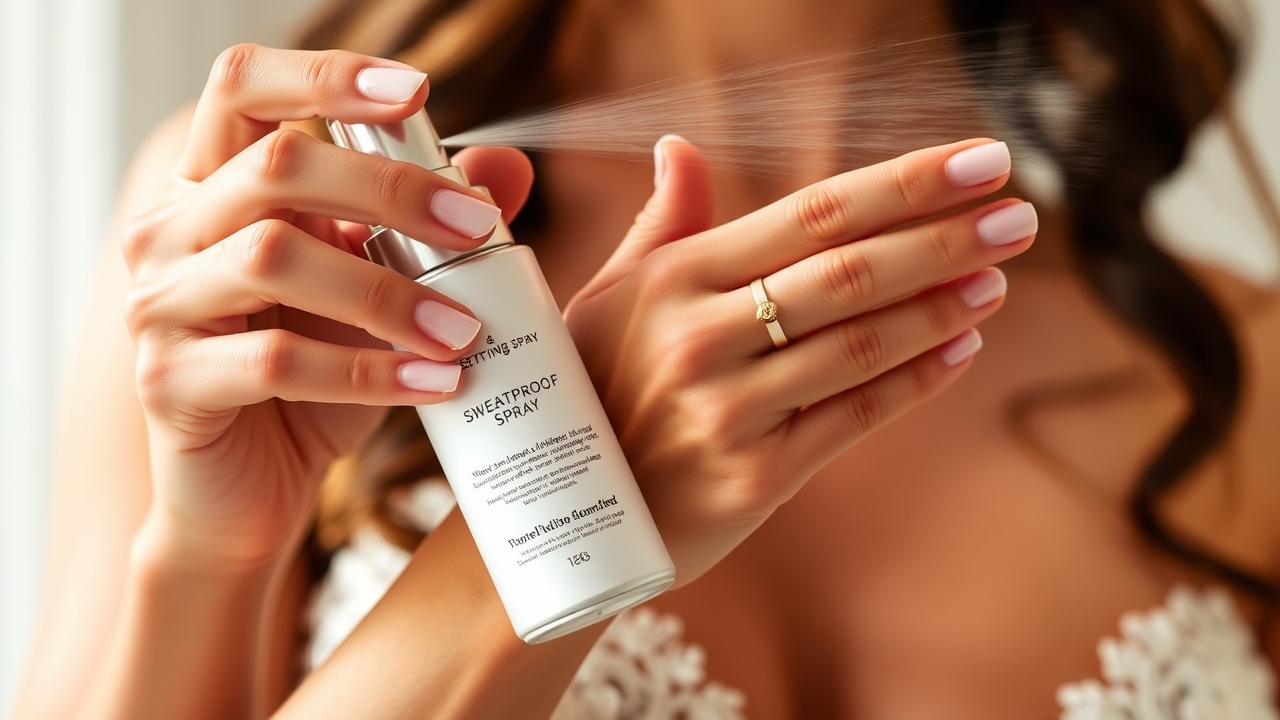 sweatproof bridal makeup technique