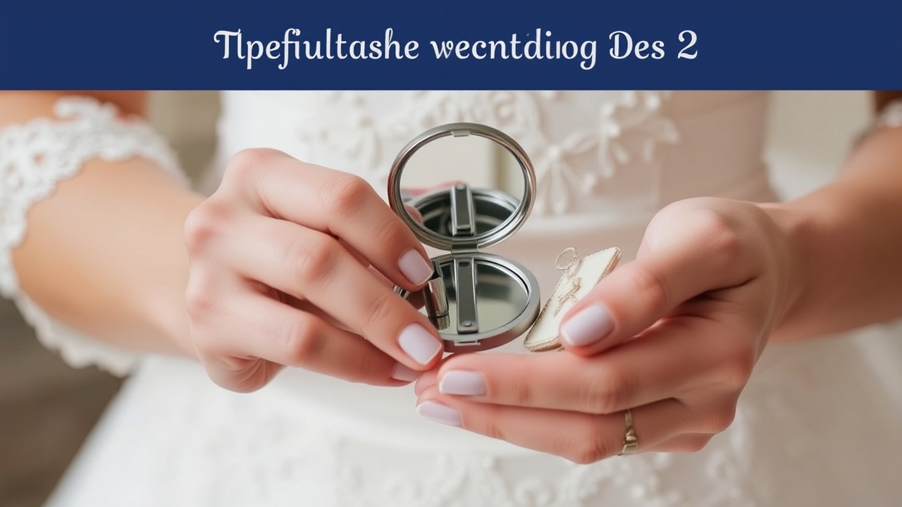 Bride emergency kit essentials displayed on a table